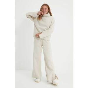 Trendyol Beige Fleece Inside Knitted Sweatpants