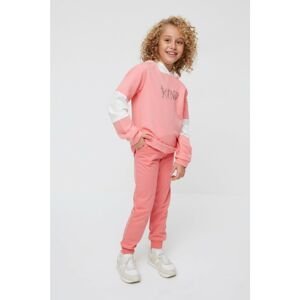 Trendyol Pink Girl Basic Knitted Slim Sweatpants