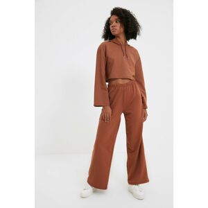 Trendyol Brown Knitted Sweatpants