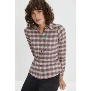 Trendyol Pink Elastic Waist Shirt