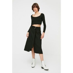 Trendyol Black Belted Skirt