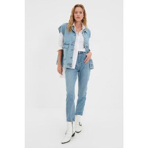 Trendyol Blue High Waist Mom Jeans