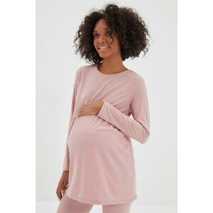 Trendyol Dried Rose Knitted Maternity Blouse