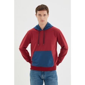 Trendyol Claret Red Men Regular Fit Sweatshirt