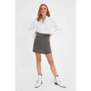 Trendyol Anthracite Belt Skirt
