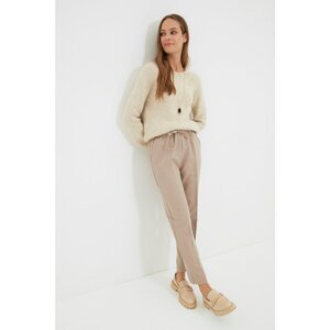 Trendyol Pants - Beige - Carrot pants