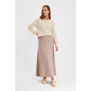 Trendyol Mink Button Detailed Skirt