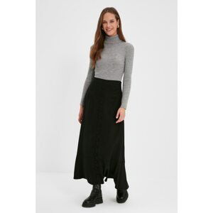 Trendyol Black Button Detailed Skirt