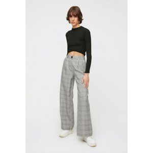 Trendyol Gray Plaid Trousers