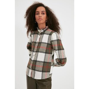 Trendyol Green Stand Up Shirt