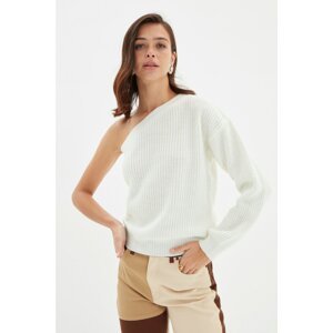 Trendyol Ecru Single Sleeve Knitwear Sweater