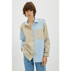 Trendyol Blue Pocket Shirt