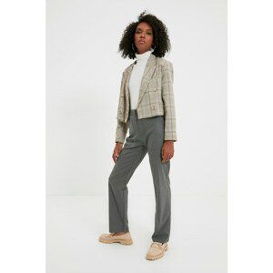 Trendyol Pants - Gray - Straight