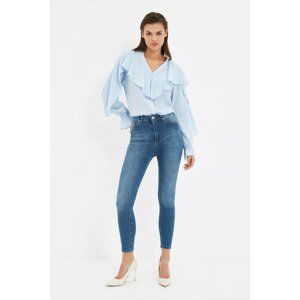 Trendyol Blue High Waist Skinny Jeans