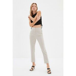 Trendyol Ecru Basic Trousers