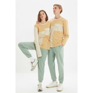 Trendyol Mint Unisex Regular Ribbed Knitted Sweatpants