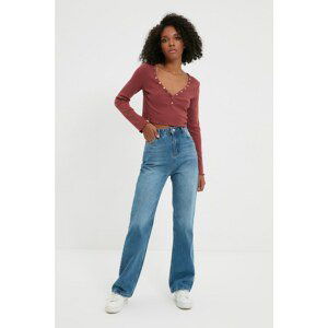 Trendyol Blue High Waist 90's Wide Leg Jeans