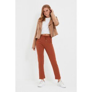 Trendyol Cinnamon Knitted Slim Sweatpants