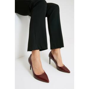 Trendyol Claret Red Women's Classic Heeled Shoes