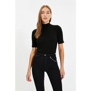 Trendyol Black Half Turtleneck Knitwear Sweater