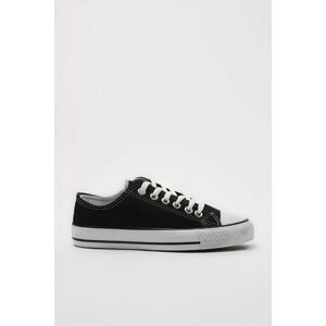 Trendyol Black Leather Look Women's Sneaker