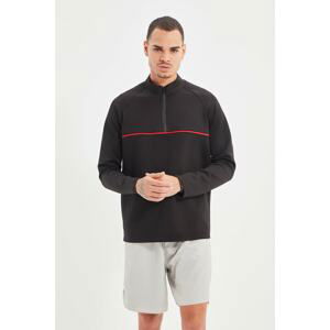 Trendyol Black Men's Slim Fit Sweatshirt