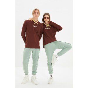 Trendyol Mint Unisex Regular Pocket Detailed Knitted Sweatpants