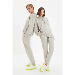 Trendyol Gray Unisex Regular Knitted Sweatpants