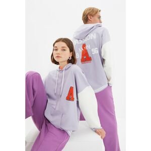 Trendyol Lilac Unisex Oversize Fit Sweatshirt
