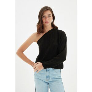Trendyol Black Single Sleeve Knitwear Sweater