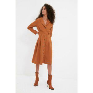 Trendyol Camel Button Dress