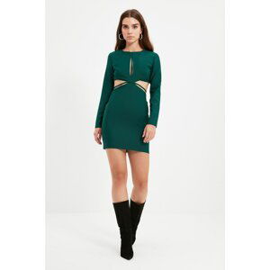 Trendyol Green Pile Detailed Dress