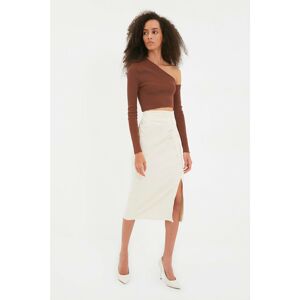 Trendyol Stone Button Skirt