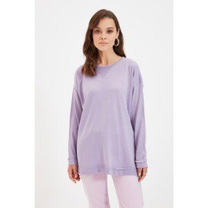 Trendyol Purple Basic Long Knitwear Sweater