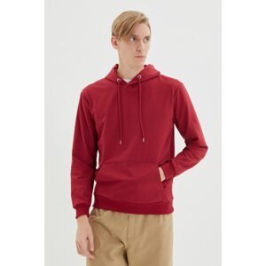 Trendyol Claret Red Men Regular Fit Sweatshirt