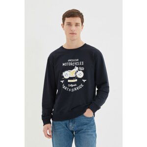 Trendyol Navy Men Regular Fit Sweatshirt