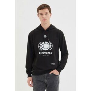 Trendyol Black Men's Regular Fit Sweatshirt