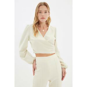 Trendyol Stone Balloon Sleeve Blouse