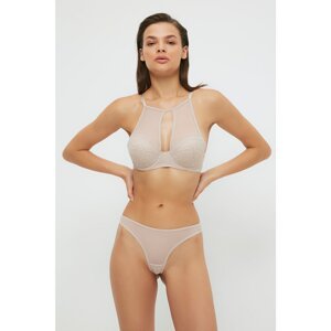 Trendyol Powder Halter Collar Coated Top-Top Set