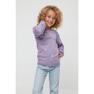 Trendyol Lilac Embroidery Detailed Girl Knitwear Sweater