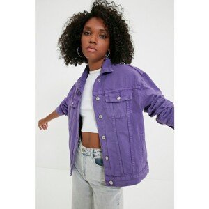 Trendyol Purple Denim Jacket