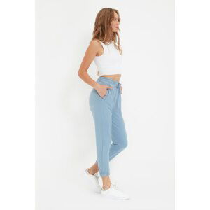 Trendyol Light Blue Petite Basic Jogger Knitted Slim Sweatpants