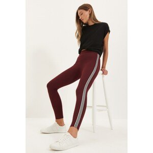 Trendyol Claret Red Knitted Leggings