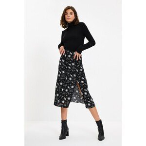 Trendyol Black Printed Skirt