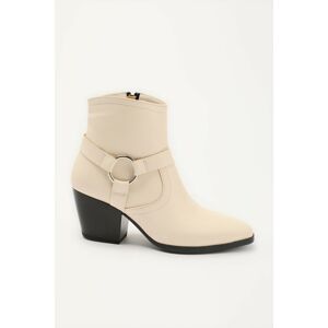 Trendyol Beige Suede Women's Boots & Booties