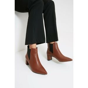 Trendyol Ankle Boots - Brown - Block