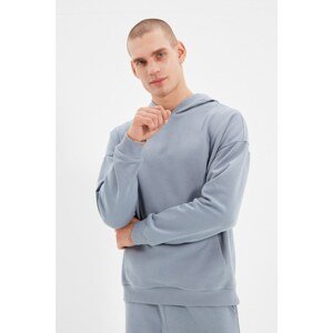 Trendyol Gray Men's 100% Organic Cotton Oversize Fit Sweatshirt