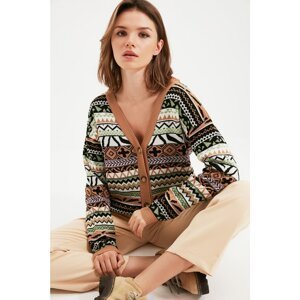 Trendyol Multicolor Petite Jacquard Knitwear Cardigan