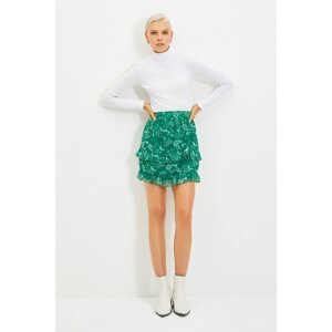 Trendyol Green Ruffled Skirt