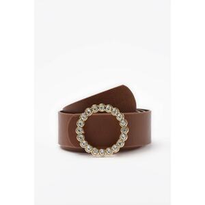 Trendyol Tan Leather Belt